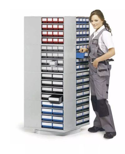 Rotating rack for shelving boxes, Treston 16-300 ESD Rotating rack for shelving boxes, Treston 16-300 ESD